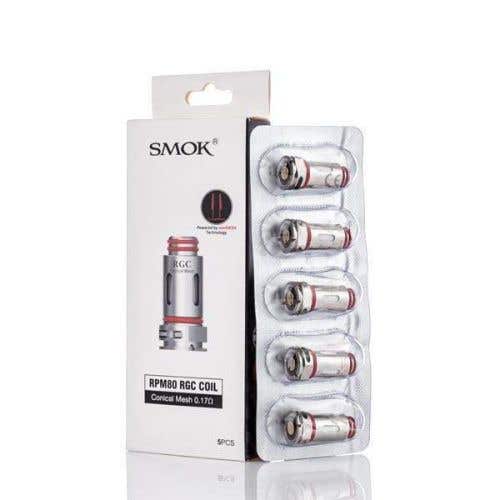 bulk wholesale Smok RPM80 RGC Replacement Coils - Pack of 5 - 0.17 ohm Conical Mesh