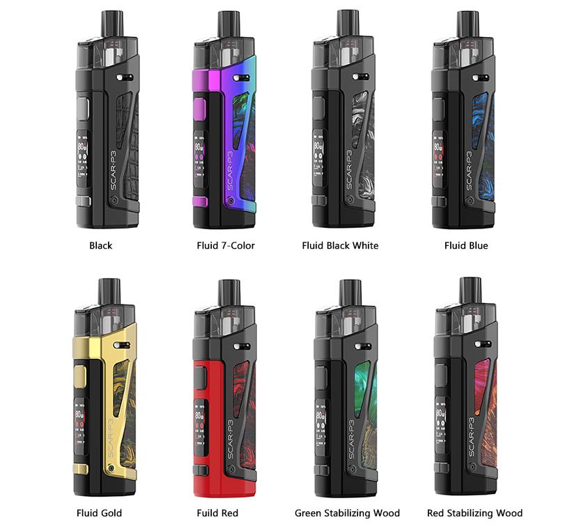 bulk wholesale SMOK - SCAR P3 - POD KIT - Fluid 7 Color