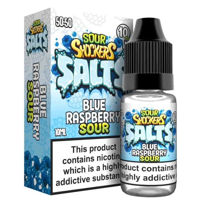 bulk wholesale Sour Shockers Salts - Blue Raspberry Sour - 10ml Nic Salt (Pack of 5) - 10mg