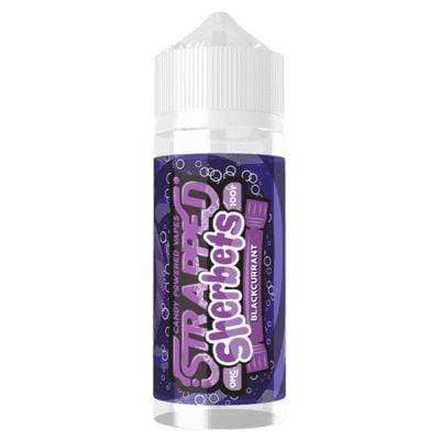 bulk wholesale STRAPPED - SHERBETS - BLACKCURRAT - 100ML -