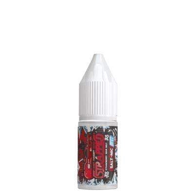 bulk wholesale STRAPPED - STRAWBERRY SOUR BELT ON ICE - 10ML NIC SALTS 20MG (BOX OF 10) - 20mg