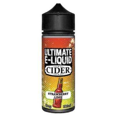 bulk wholesale ULTIMATE E - LIQUID - CIDER - STRAWBERRY LIME - 100ML -