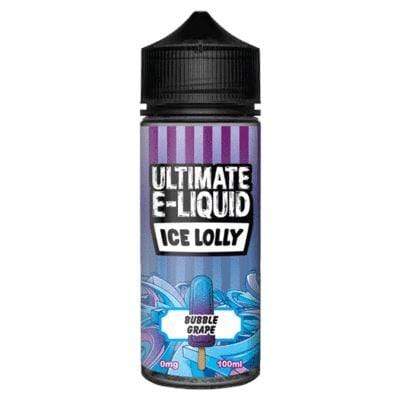 bulk wholesale ULTIMATE E - LIQUID - ICE LOLLY - BUBBLE GRAPE - 100ML -