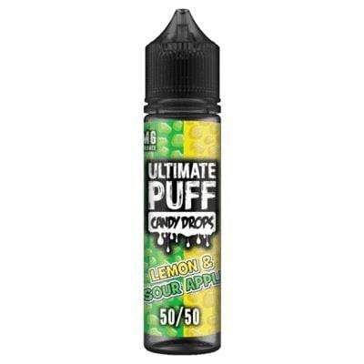 bulk wholesale ULTIMATE PUFF - 50/50 - CANDY DROP - LEMON & SOUR APPLE - 50ML -