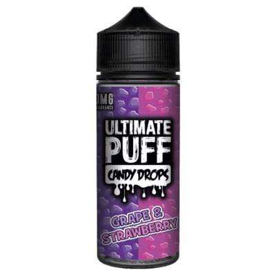 bulk wholesale ULTIMATE PUFF - CANDY DROPS - GRAPE & STRAWBERRY - 100ML -