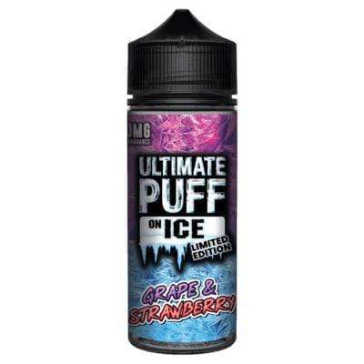 bulk wholesale ULTIMATE PUFF - ON ICE - GRAPE & STRAWBERRY - 100ML -