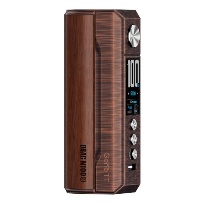 bulk wholesale Voopoo Drag M100S Box Mod - Antique Brass & Padauk