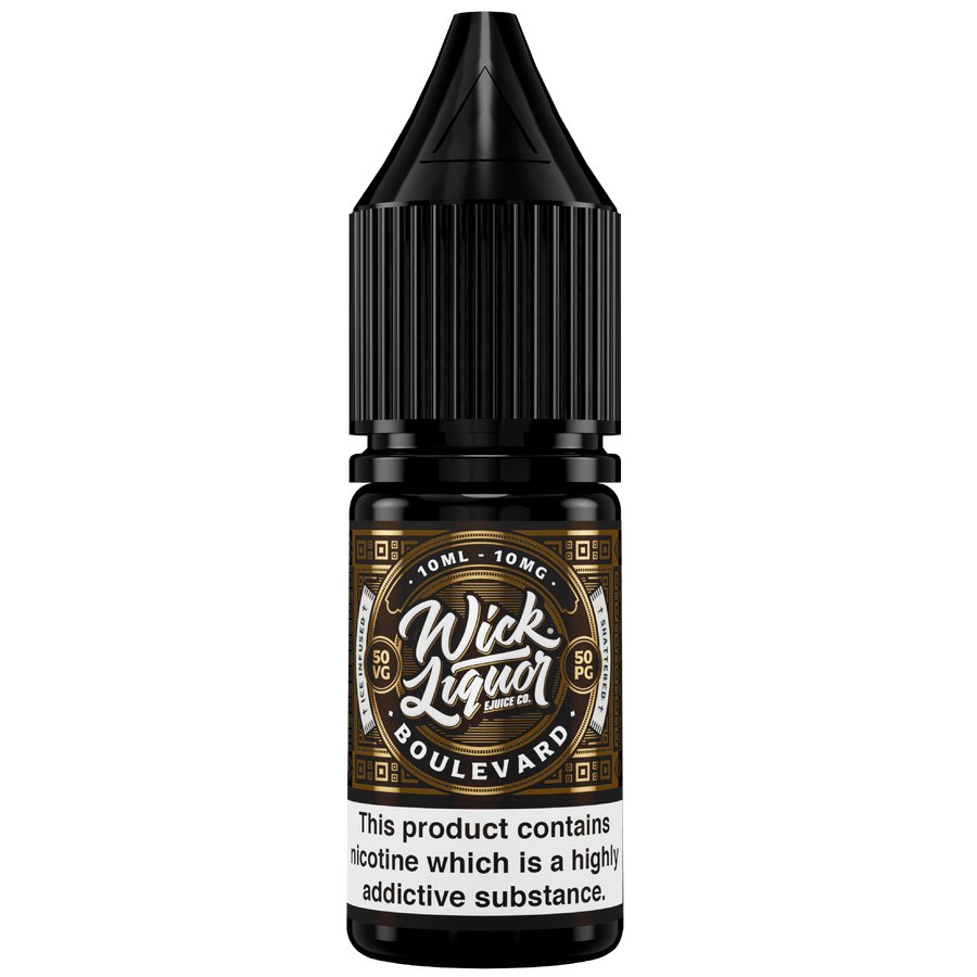 bulk wholesale Wick Liquor Nic Salts 10ml E - liquids - Box of 10 - Boulevard Shattered