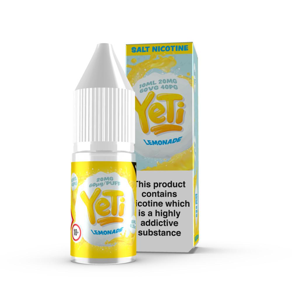 bulk wholesale Yeti Lemonade - Nic Salt - Box of 10 - 10mg