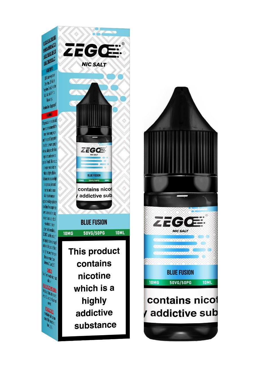 bulk wholesale Zego Nic Salt 10ml E - Liquid - Box of 10 - Blue Fusion