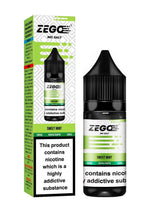 bulk wholesale Zego Nic Salt 10ml E - Liquid - Box of 10 - Sweet Mint