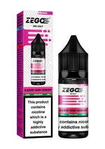 bulk wholesale Zego Nic Salt 10ml E - Liquid - Box of 10 - Blueberry Cherry Cranberry