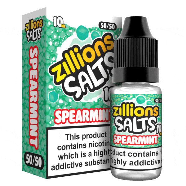 bulk wholesale Zillion - Spearmint - 10ml Nic Salt (Pack of 5) - 10mg