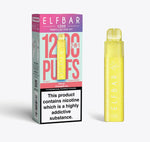 bulk wholesale 2 in 1 Elfbar 1200 Puffs Prefilled Pod Kit Box of 5 - Yellow Edition