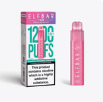 bulk wholesale 2 in 1 Elfbar 1200 Puffs Prefilled Pod Kit Box of 5 - Strawberry Raspberry Cherry Ice