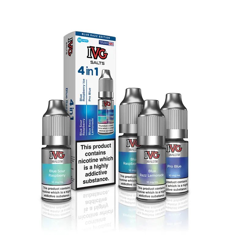 4 in 1 IVG Nic Salt 10ml E-liquids 4 Flavours ( Pack of 4 ) - Mcr Vape Distro