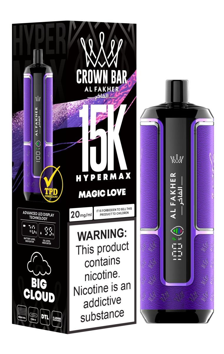 Al Fakher Hypermax 15k Puffs Disposable Vape (Box of 5) - Mcr Vape Distro