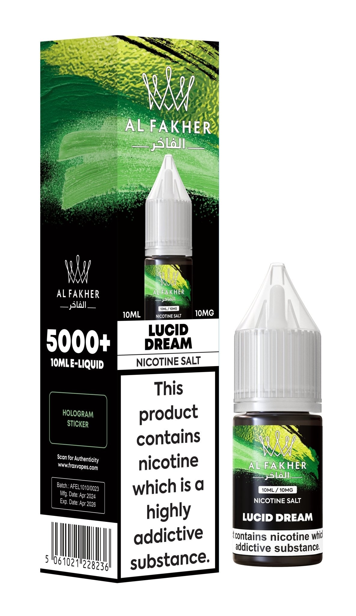 Al Fakher Nic Salt 10ml E-Liquid Box of 10 - Mcr Vape Distro