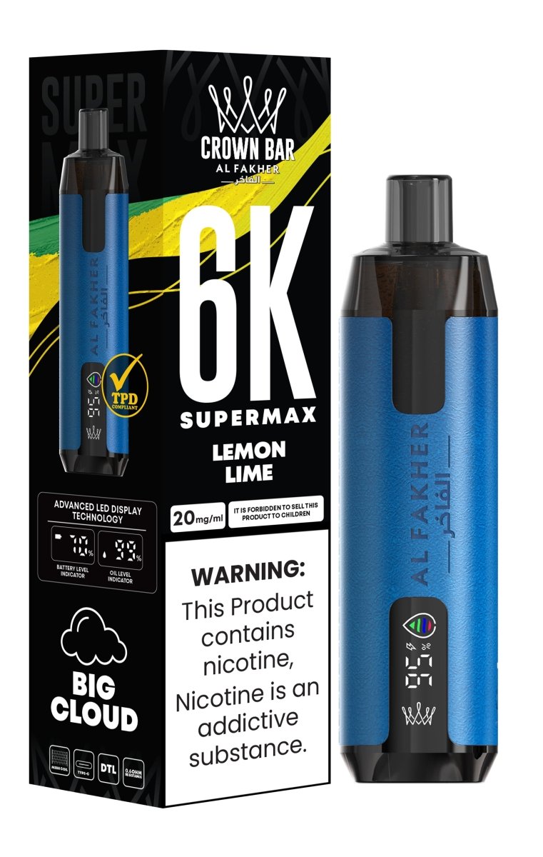 Al Fakher Supermax 6k Puffs Disposable Vape Pod Kit (Box of 5) - Mcr Vape Distro