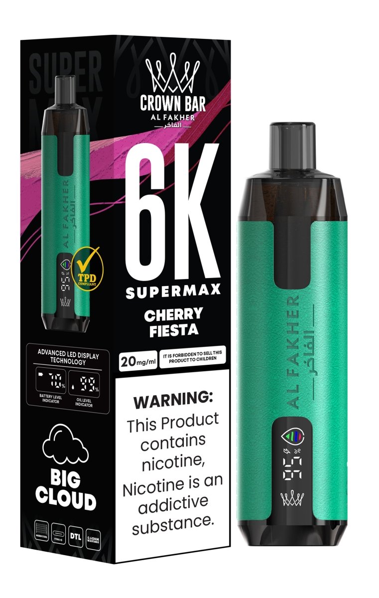 Al Fakher Supermax 6k Puffs Disposable Vape Pod Kit (Box of 5) - Mcr Vape Distro