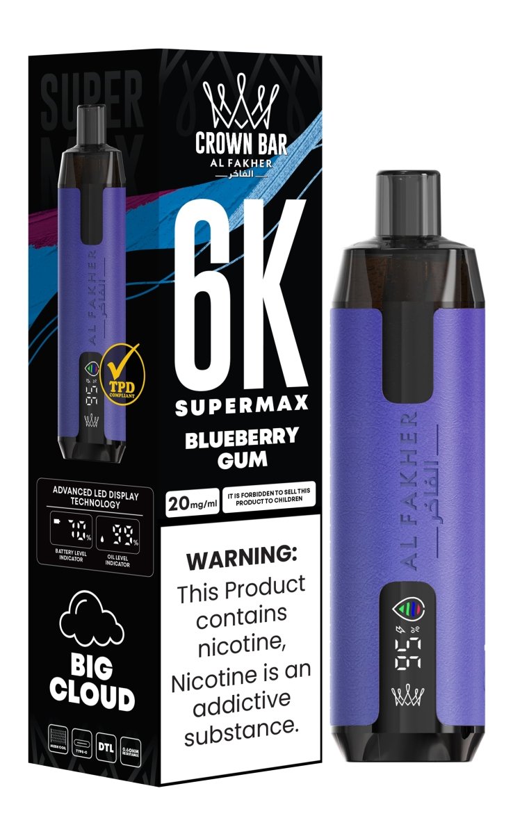 Al Fakher Supermax 6k Puffs Disposable Vape Pod Kit (Box of 5) - Mcr Vape Distro