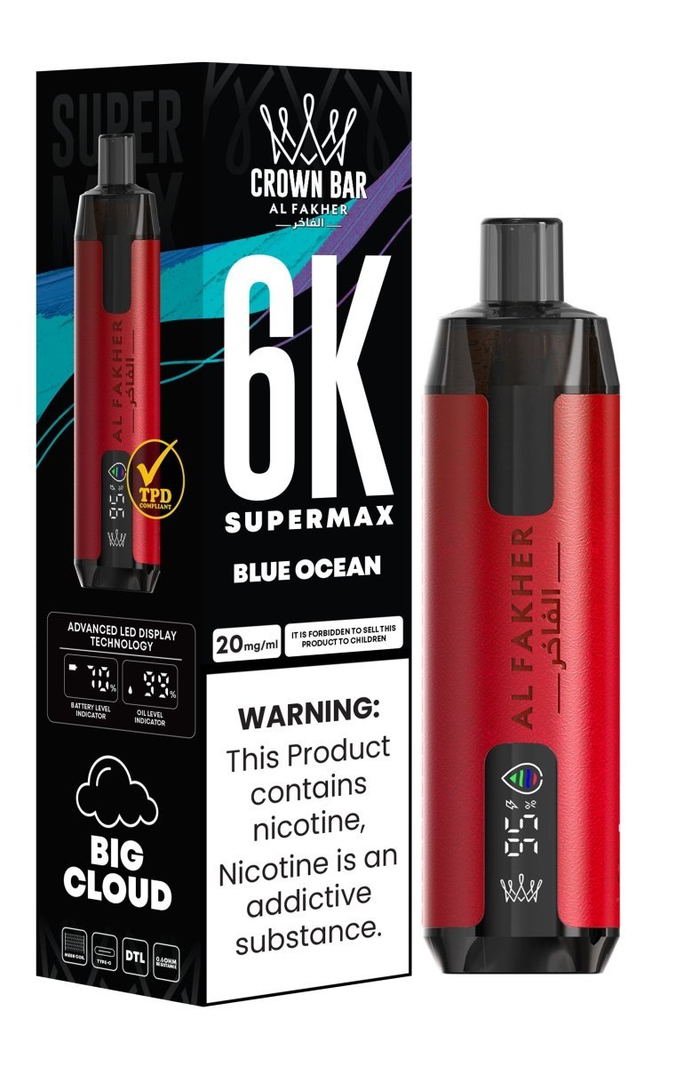 Al Fakher Supermax 6k Puffs Disposable Vape Pod Kit (Box of 5) - Mcr Vape Distro