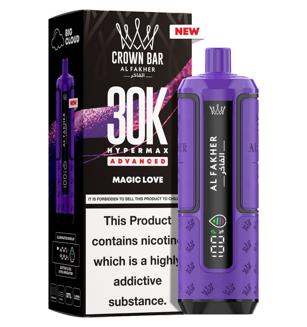 bulk wholesale Al Fakher 30k Hypermax Vape Kit Pack of 5 - Magic love