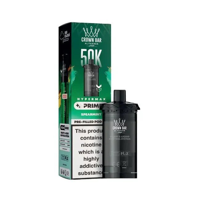 bulk wholesale Al Fakher 50k Hypermax Prime Pods - Box of 5 - Spearmint