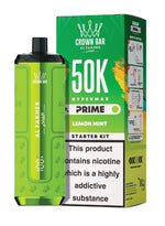 bulk wholesale Al Fakher 50k Hypermax Prime Vape Kit - Box of 5 - Gum Mint
