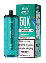 bulk wholesale Al Fakher 50k Hypermax Prime Vape Kit - Box of 5 - Gum Mint