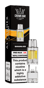 bulk wholesale Al Fakher Pro Max 12k Replacement Pods Box of 5 - Banana Ice