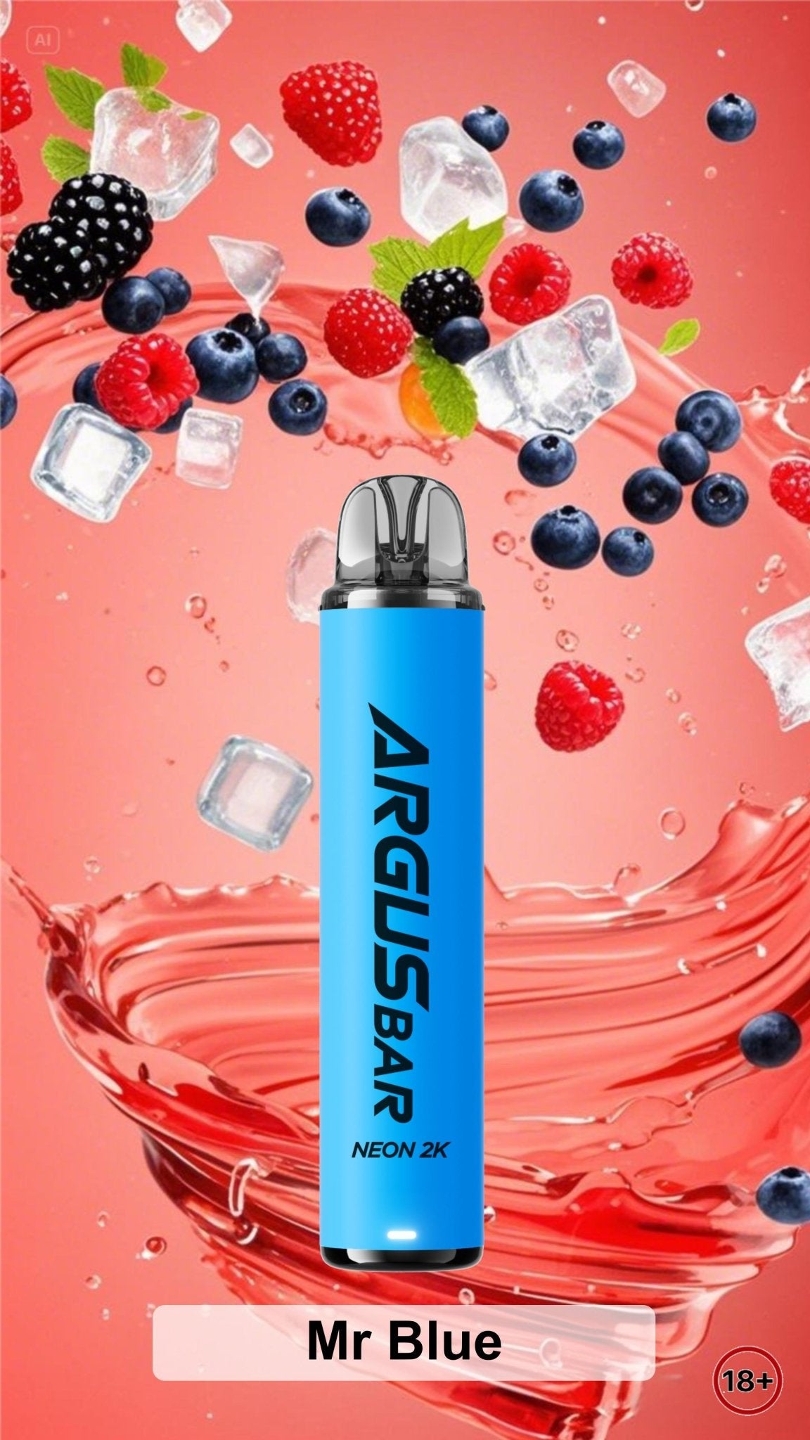 bulk wholesale Argus Bar Neon 2000 Prefilled Pod Kit Box of 10 - Mr Blue