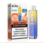 bulk wholesale Crystal Bling Max 8000 Prefilled Pod Kit Box of 5 - Blueberry Raspberry