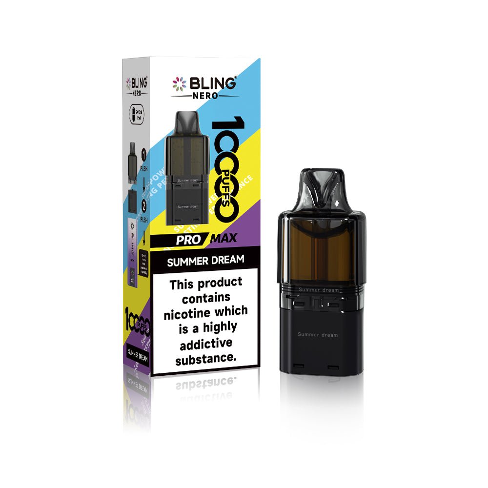 bulk wholesale Crystal Bling Nero 10k Prefilled Pods Box of 5 - Summer Dream