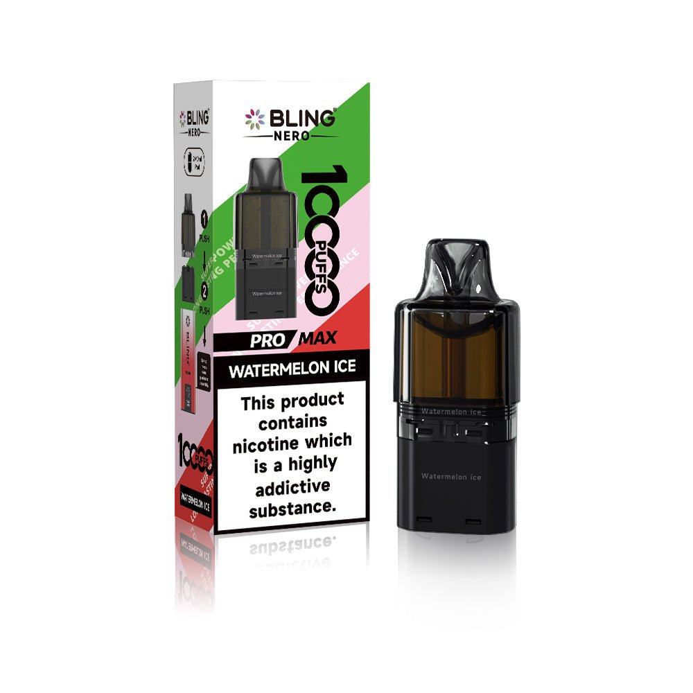 bulk wholesale Crystal Bling Nero 10k Prefilled Pods Box of 5 - Watermelon Ice