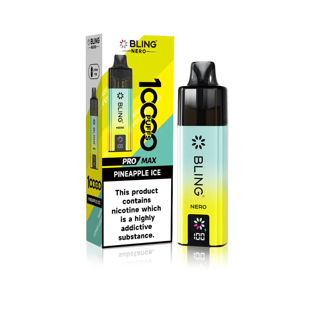 bulk wholesale Crystal Bling Nero 10k Vape Kit Box of 5 - Pineapple Ice