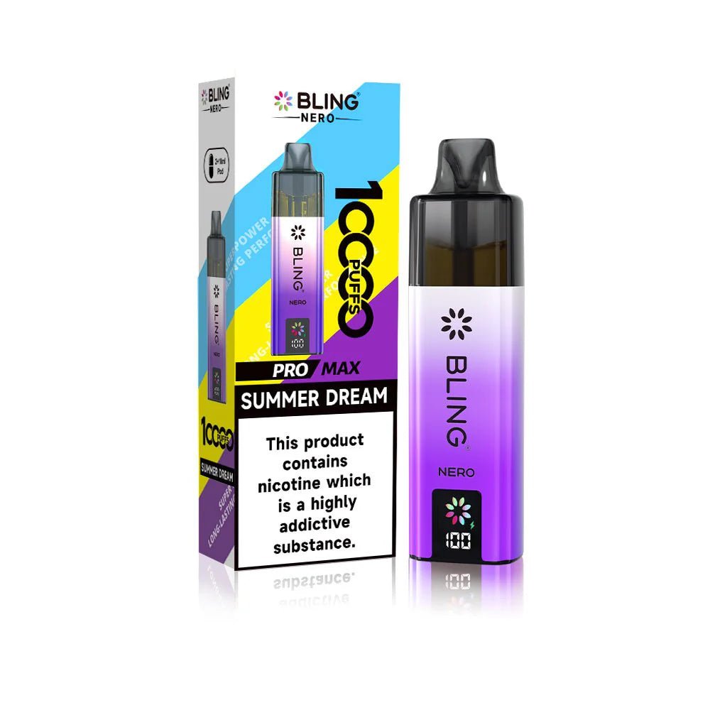 bulk wholesale Crystal Bling Nero 10k Vape Kit Box of 5 - Summer Dream