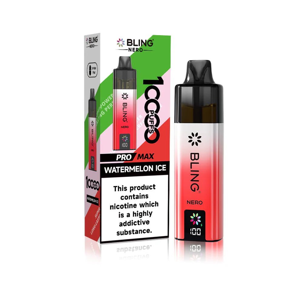 bulk wholesale Crystal Bling Nero 10k Vape Kit Box of 5 - Watermelon Ice