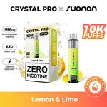bulk wholesale Crystal Pro CP10K Prefilled Pod Vape 0MG Box of 5 - Lemon & Lime