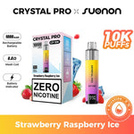 bulk wholesale Crystal Pro CP10K Prefilled Pod Vape 0MG Box of 5 - Strawberry Raspberry Ice