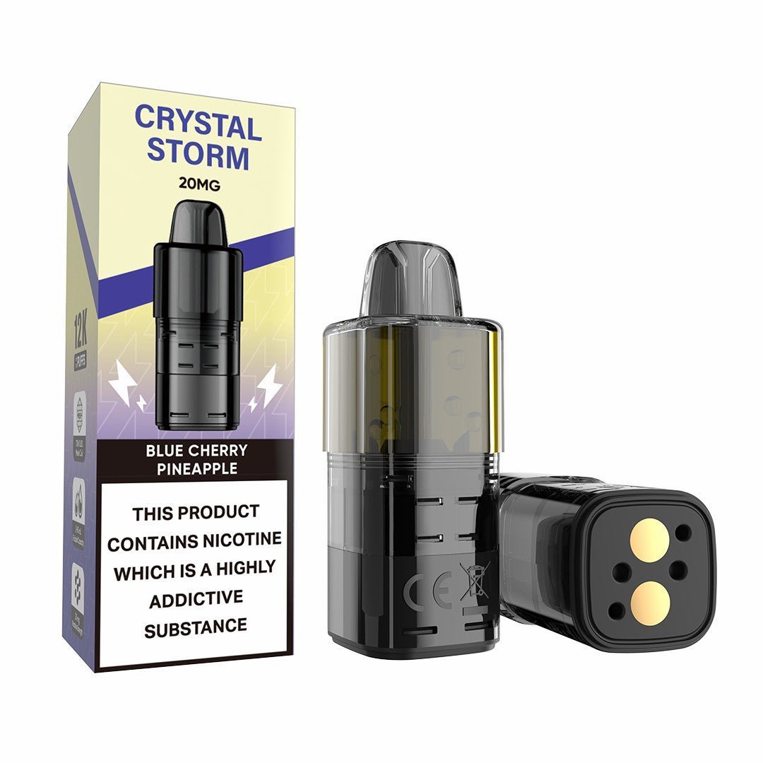 bulk wholesale Crystal Storm Bar 12k Prefilled Refill Pods Pack of 5 - Blue Cherry Pineapple