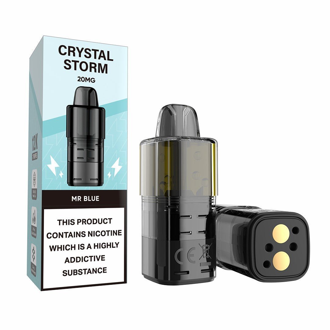 bulk wholesale Crystal Storm Bar 12k Prefilled Refill Pods Pack of 5 - Mr Blue