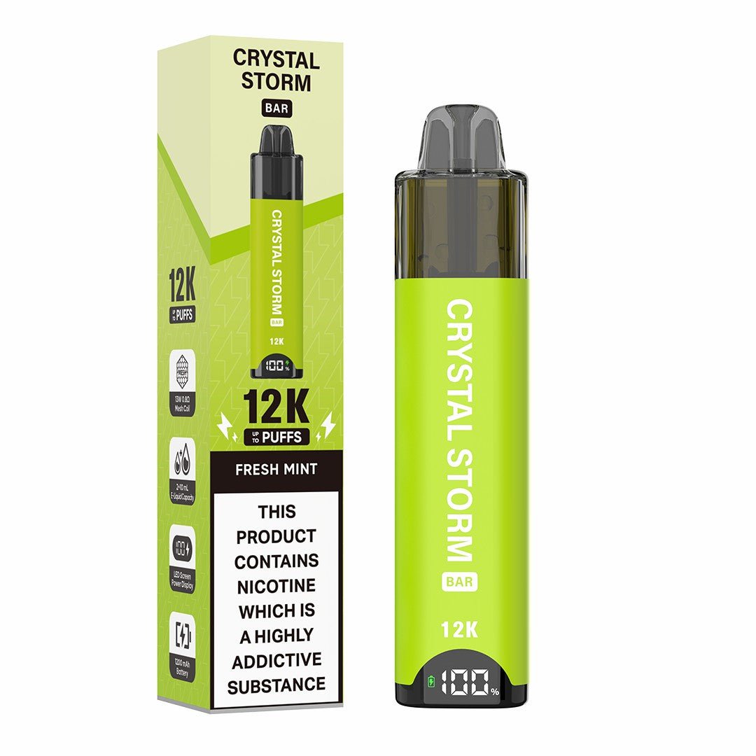 bulk wholesale Crystal Storm Bar 12k Vape Kit Box of 5 - Fresh Mint