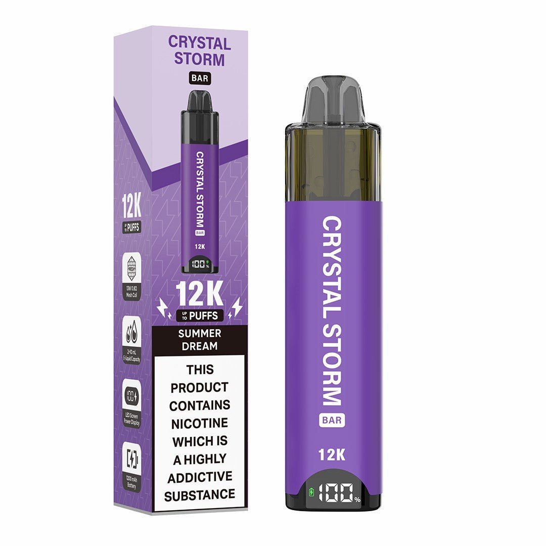 Crystal Storm Bar 12k Vape Kit Box of 10 - Bulk Wholesale Price Crystal Storm Bar 12k Vape Kit Box of 10 - Bulk Wholesale Price