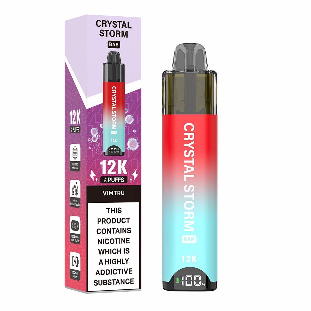 bulk wholesale Crystal Storm Bar 12k Vape Kit Box of 5 - Vimtru