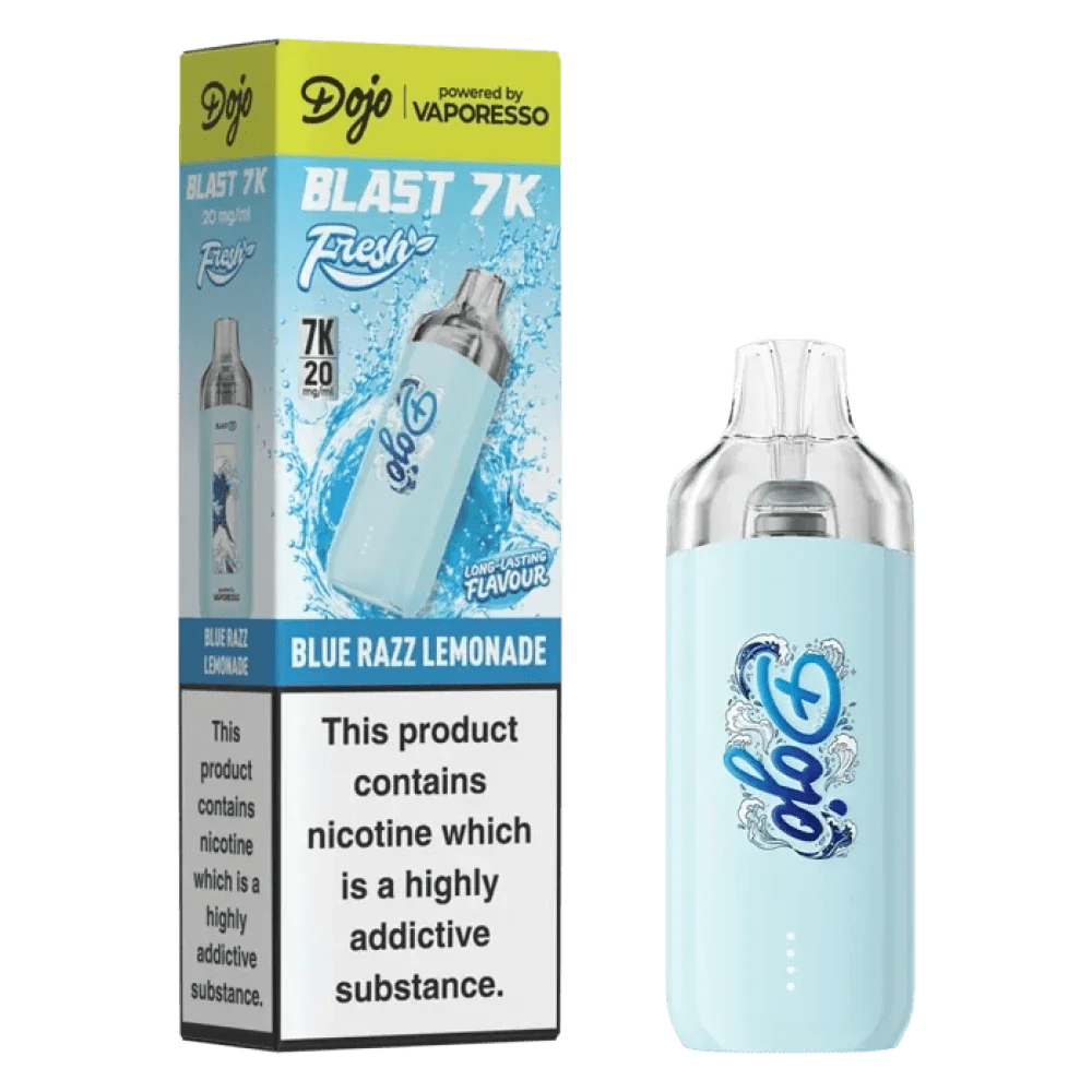 bulk wholesale Dojo Blast 7K Prefilled Pod Kit Box of 5 - Blue Razz Lemonade