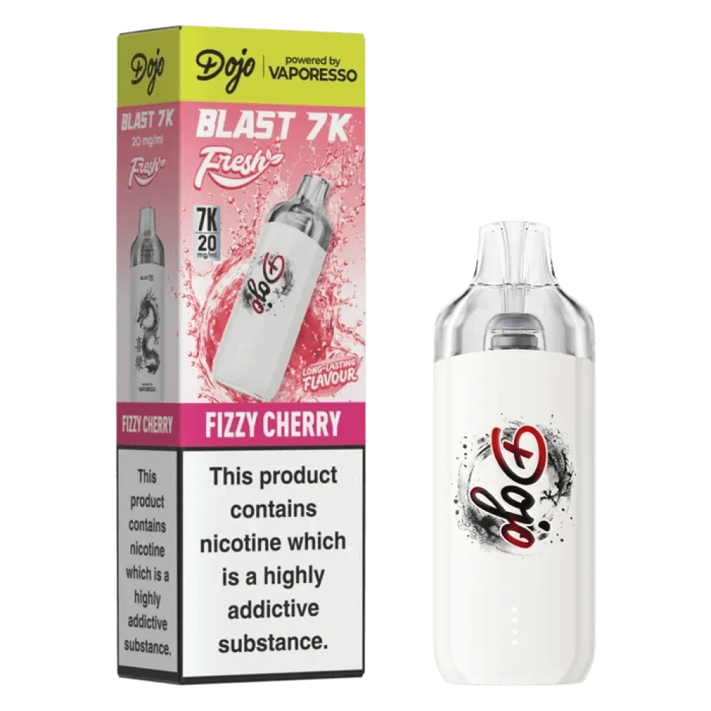 bulk wholesale Dojo Blast 7K Prefilled Pod Kit Box of 5 - Fizzy Cherry