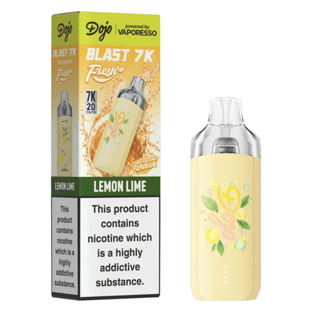 bulk wholesale Dojo Blast 7K Prefilled Pod Kit Box of 5 - Lemon Lime