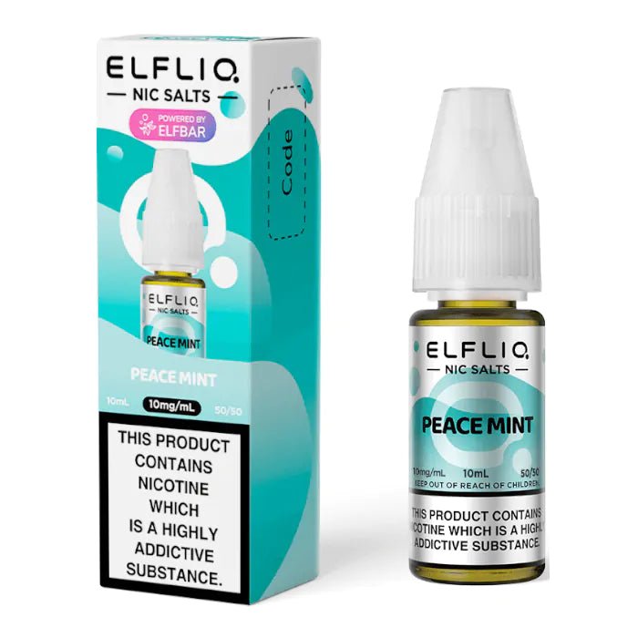 bulk wholesale ELF BAR - ELFLIQ - Peace Mint - 10ML NIC SALT - 10mg
