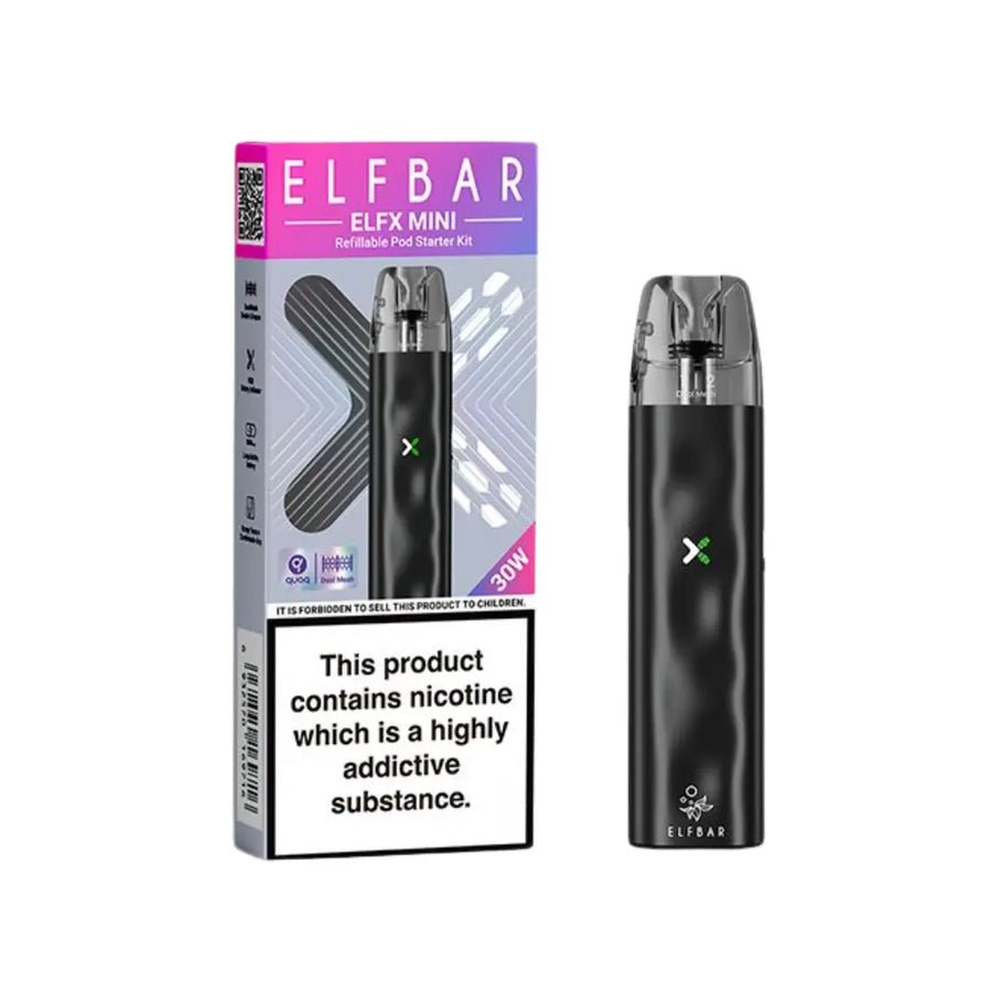 bulk wholesale Elf Bar ELFX Mini Pod Vape Kit - Black